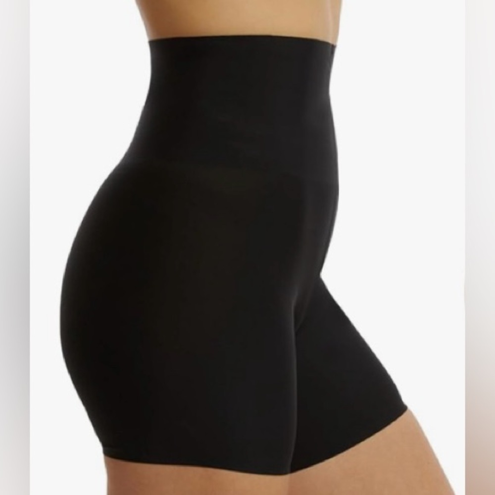 Skinny Girl High Waisted Tummy & Thigh Slimmer. XL. Black 86% Nylon/14% Spandex - Picture 5 of 13